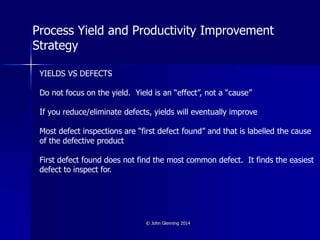 Yield and productivity improvements | PPTX