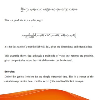 Yield line theory | PDF
