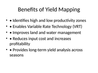 Yield_Mapping_Agriculture presentation in IT in agriculture | PPTX