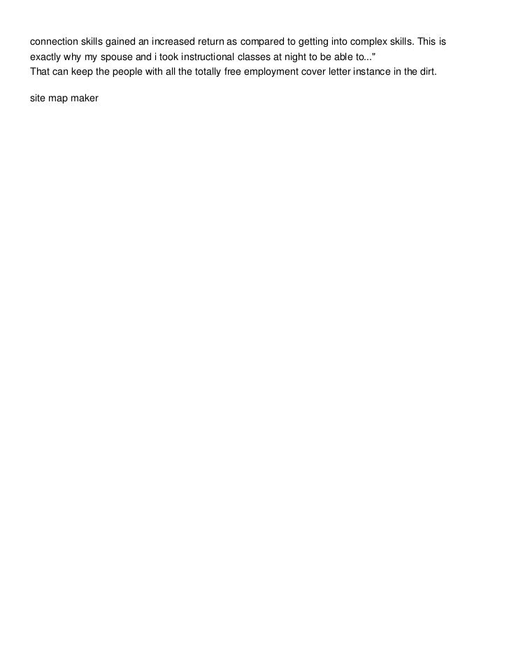 employment cover letter format