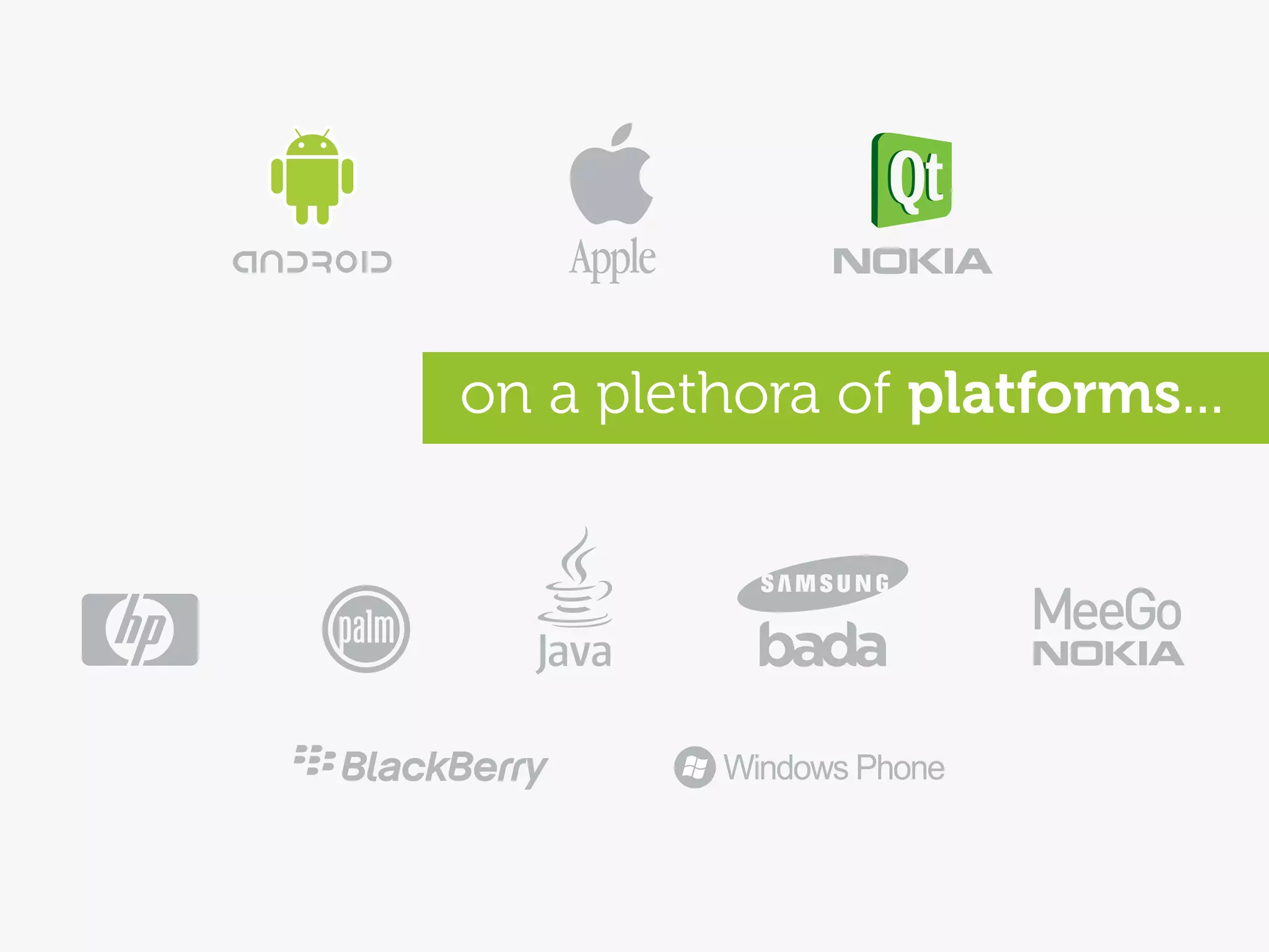 on a plethora of platforms...
 