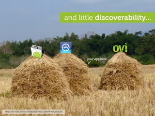 and little discoverability...




                                                             your app here




         ...