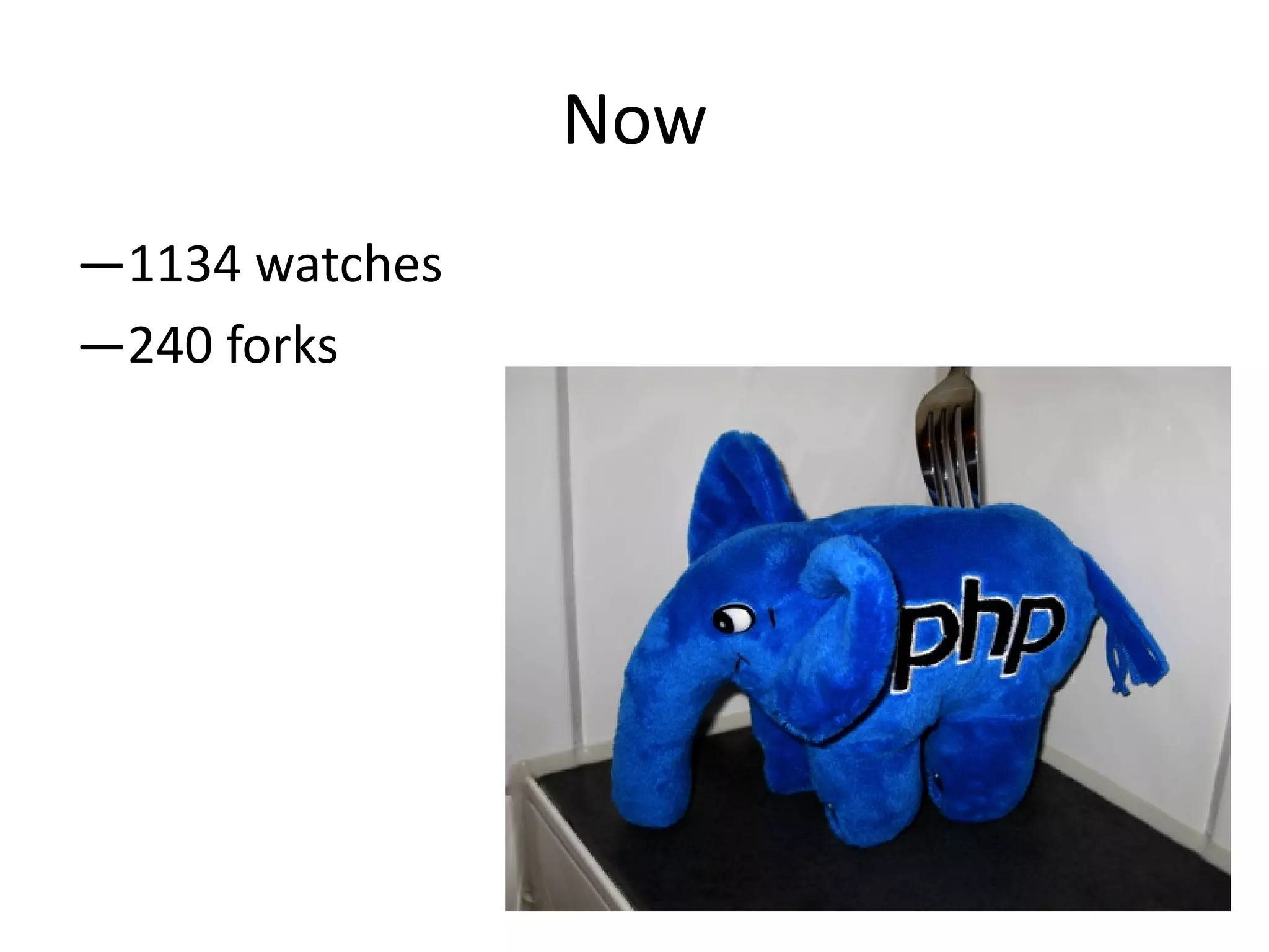 Now
—1134 watches
—240 forks
 