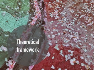 Theoretical
framework
 