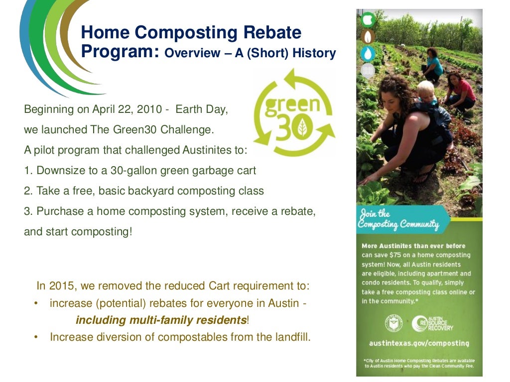 Austin Resource Recovery S Home Composting Rebate Program
