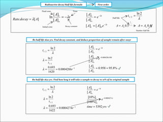 Option C Nuclear Physics, Radioactive decay and half life | PPT
