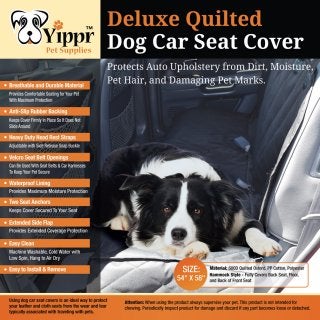 Yippr pet supplies  dog car seat protector covers