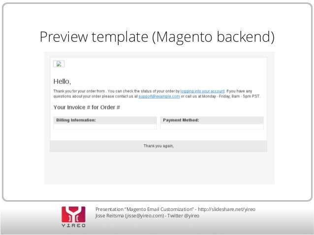 customizing magento email templates
