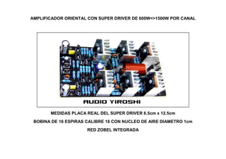 yiroshi 1500w power amplifier | PPT
