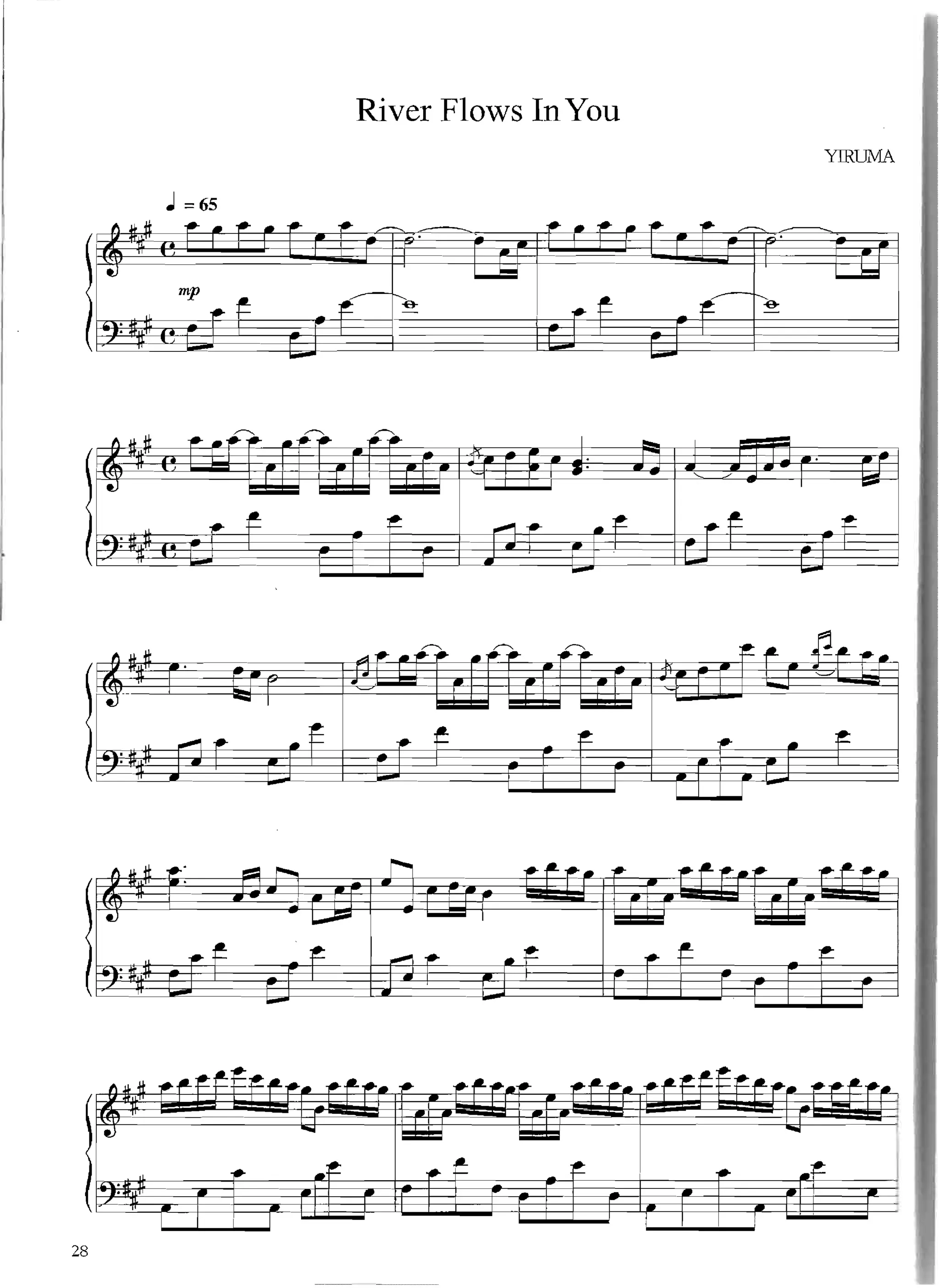 Partituras de Yiruma