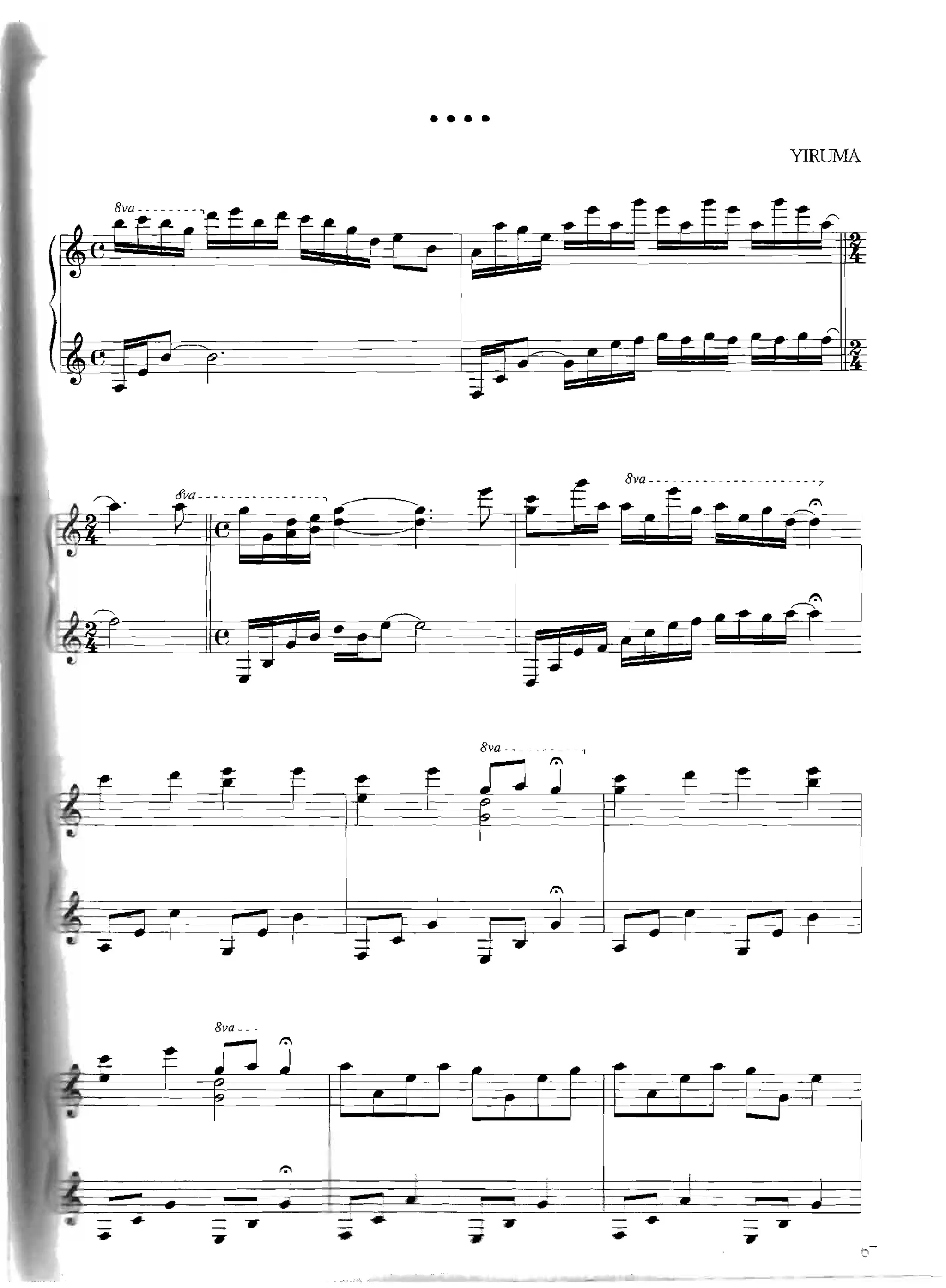 Partituras de Yiruma