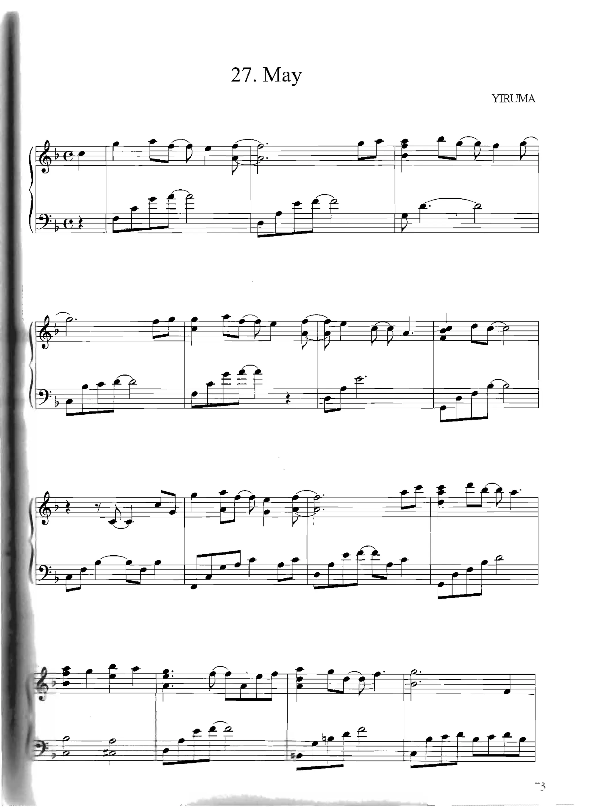 Partituras de Yiruma