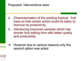 Gender focused service provision and its impact: IPMS Goma experience