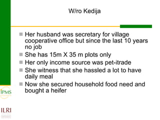 Gender focused service provision and its impact: IPMS Goma experience