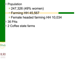 Gender focused service provision and its impact: IPMS Goma experience
