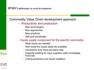 Gender focused service provision and its impact: IPMS Goma experience