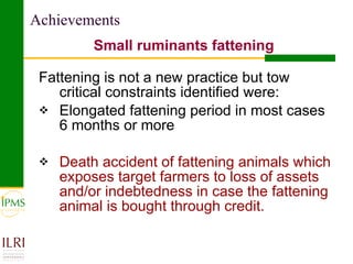 Gender focused service provision and its impact: IPMS Goma experience
