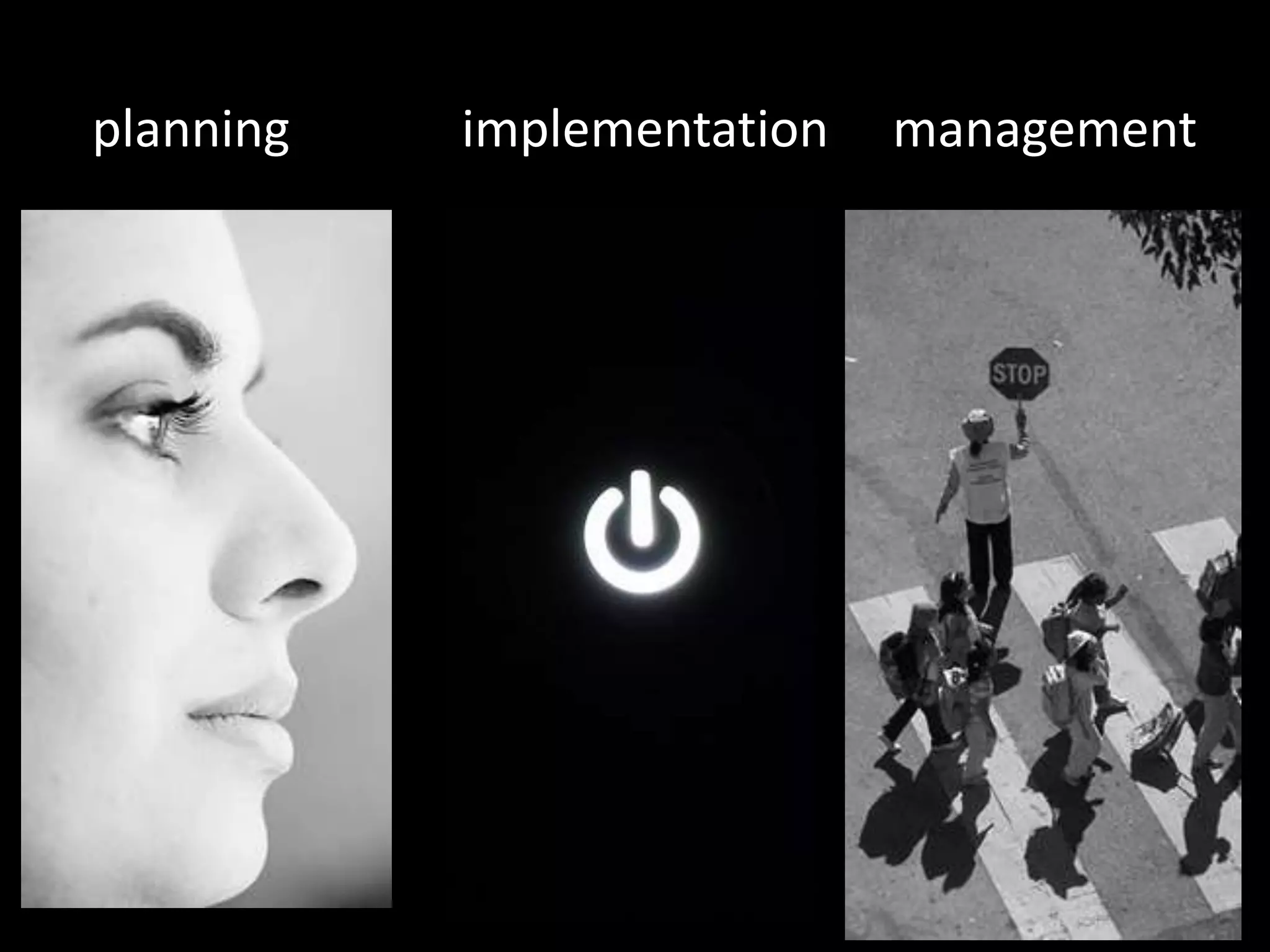 planning implementation management 
 