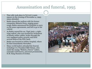 Yitzhak Rabin (1922-1995) | PPTX | Judaism | Religion & Spirituality