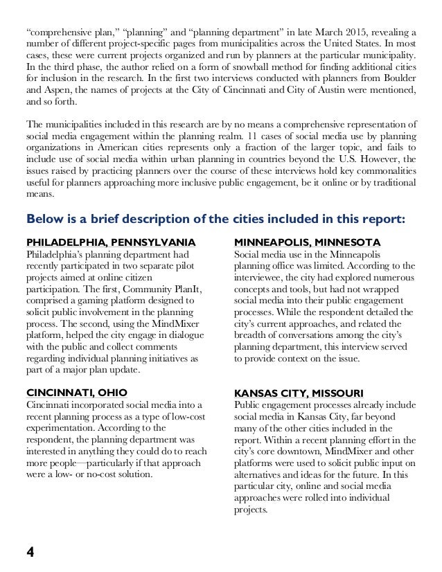 communication in the city planning and social media may 2015 2015 it 201 form