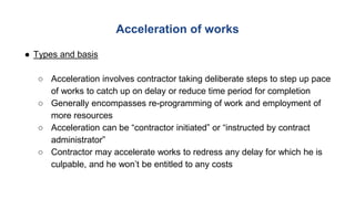 Extension of time in construction contracts | PPTX