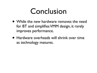 Hardware supports for Virtualization | KEY