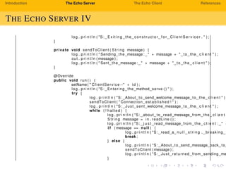 How to Make an Echo Server | PPT