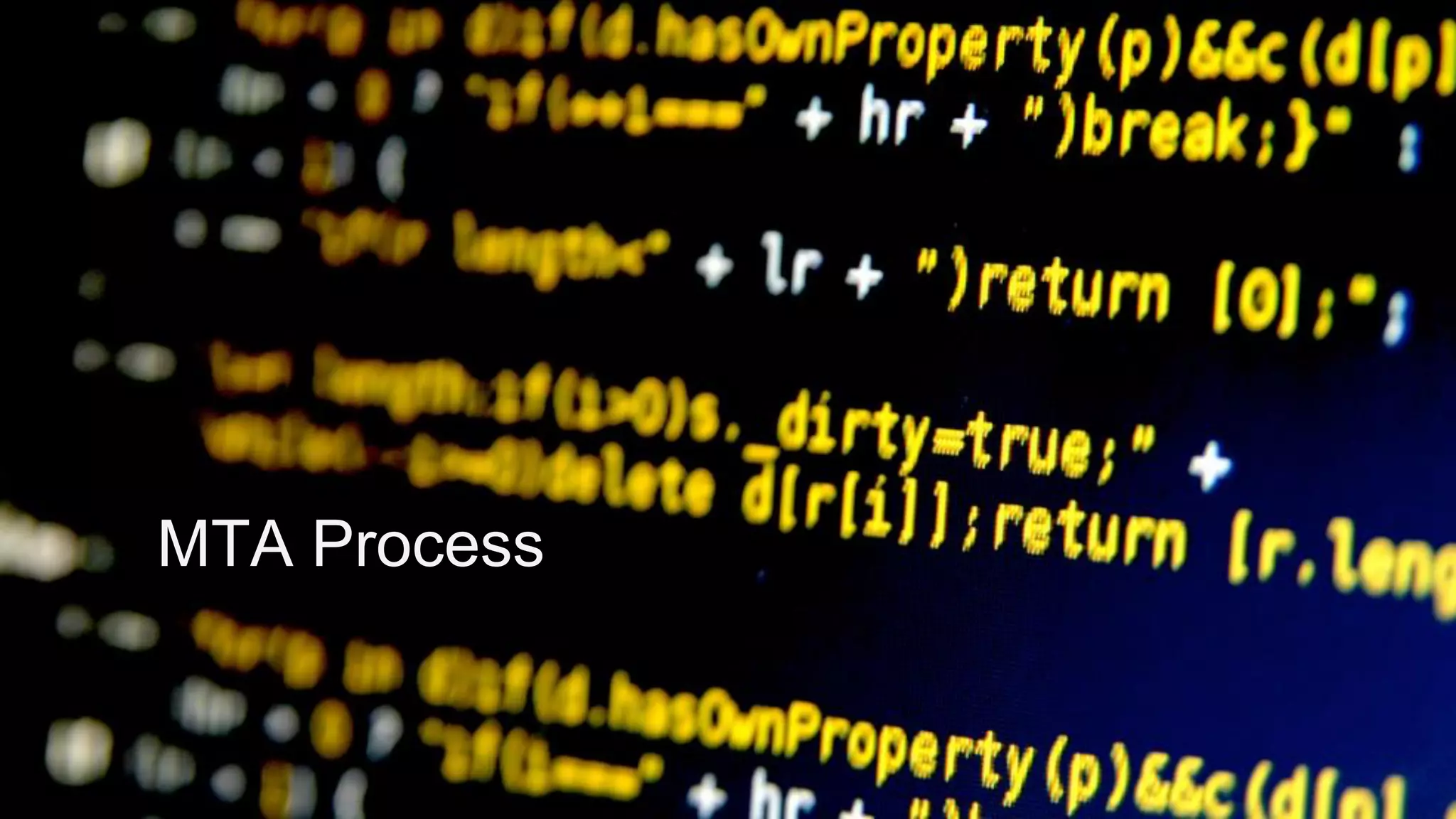 Docker 2017 - Confidential MTA Process 