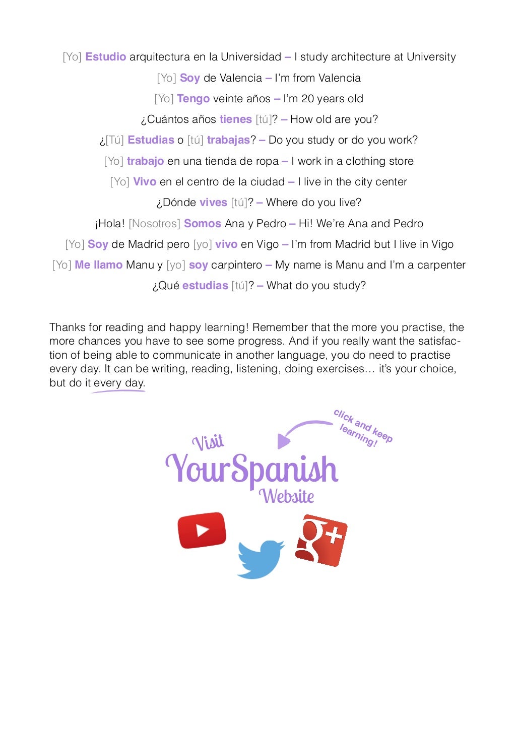 Introduce Myself In Spanish / Introducing yourself in Spanish and talking about hobbies