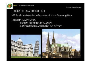 HHHHAAAAUUUU IIIIIIII – PPPPoooorrrr uuuummmmaaaa HHHHiiiissssttttóóóórrrriiiiaaaa ddddaaaassss TTTTeeeeoooorrrriiiiaaaassss 
-BUSCA DE UMA ORDEM - LEI 
-Reflexão matemática sobre a métrica românica e gótica 
-DISCIPLINA CONTRA: 
CASUALIDADE DO ROMÂNICO 
A INCOMENSURABILIDADE DO GÓTICO 
PPPPrrrrooooffff.... MMMMsssscccc.... RRRRaaaapppphhhhaaaaeeeellll RRRRooooddddrrrriiiigggguuuueeeessss 
 
