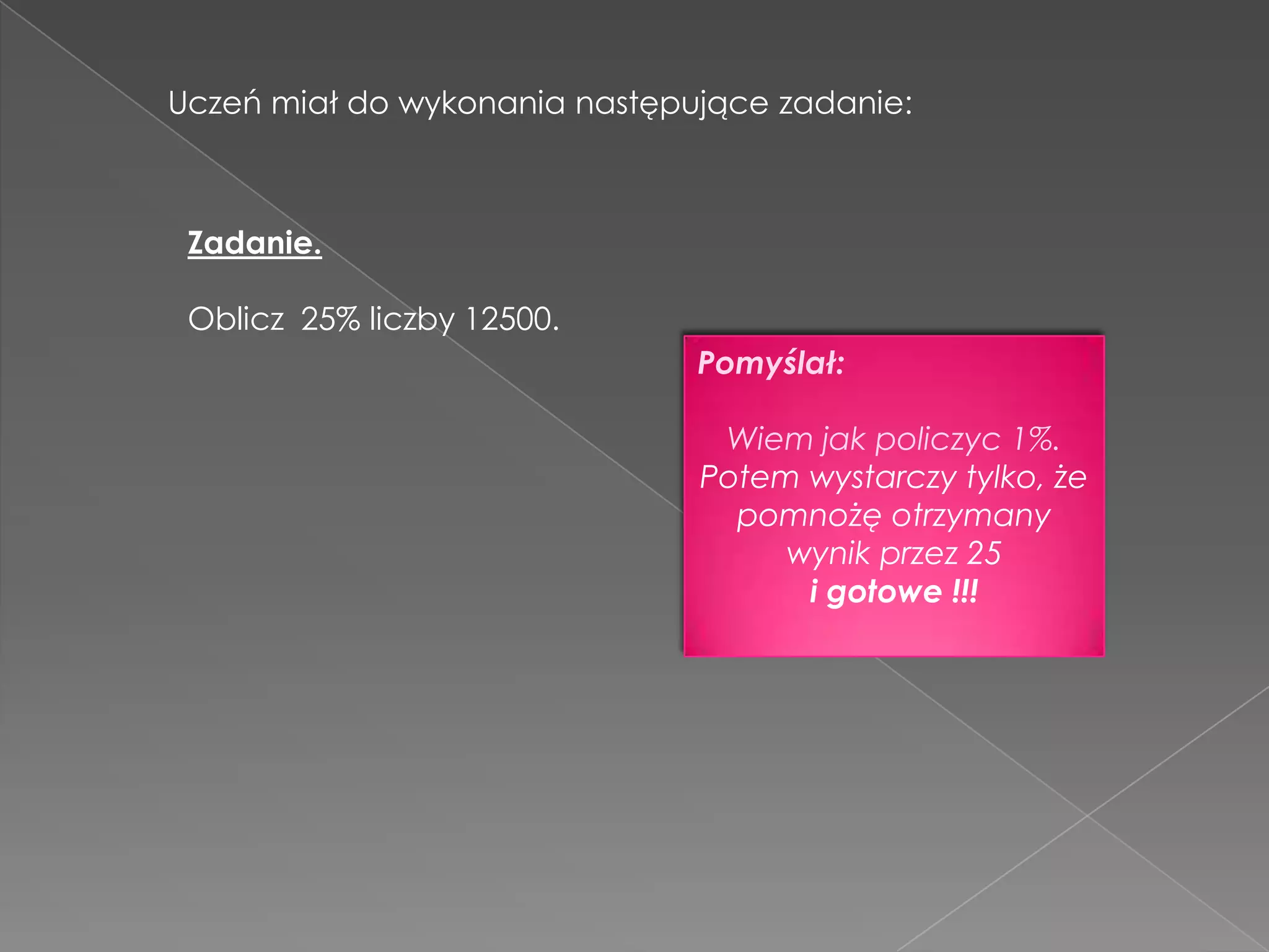 Sprawdzian Z Matematyki Procenty Kl 3 Gimnazjum łYki matematyki procenty | PPTX