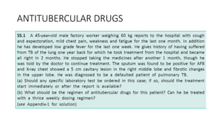 ANTITUBERCULAR DRUGS
 
