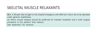 SKELETAL MUSCLE RELAXANTS
 