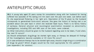 ANTIEPILEPTIC DRUGS
 
