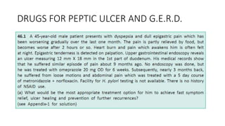 DRUGS FOR PEPTIC ULCER AND G.E.R.D.
 