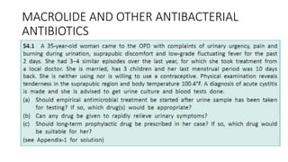 MACROLIDE AND OTHER ANTIBACTERIAL
ANTIBIOTICS
 