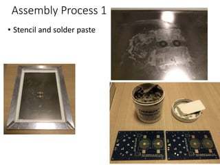 Assembly Process 1
• Stencil and solder paste
16
 