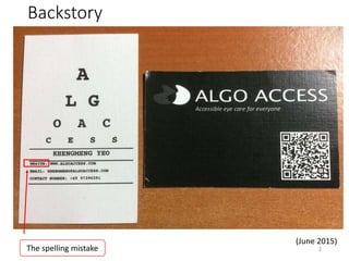 Backstory
(June 2015)
The spelling mistake 2
 