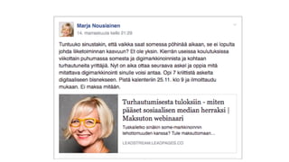 www.marjanousiainen.com
© 2015 FutureMarja
.
 
