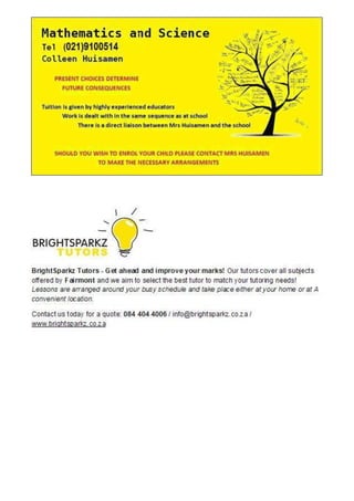 Fairmont Focus 8: 12 March 2015