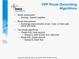 Multi Objective Vrp Algorithm PPT8 - Planning and Managing Long Haul Freight Transportation | PPTX