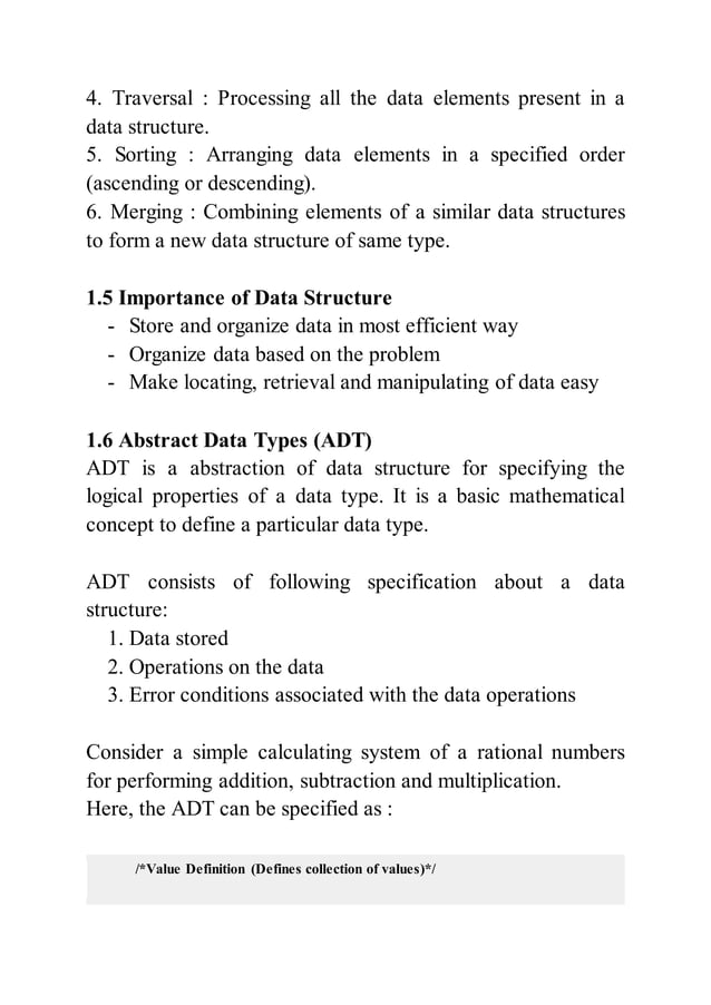 Introduction to Data Structure and Algorithm | PDF