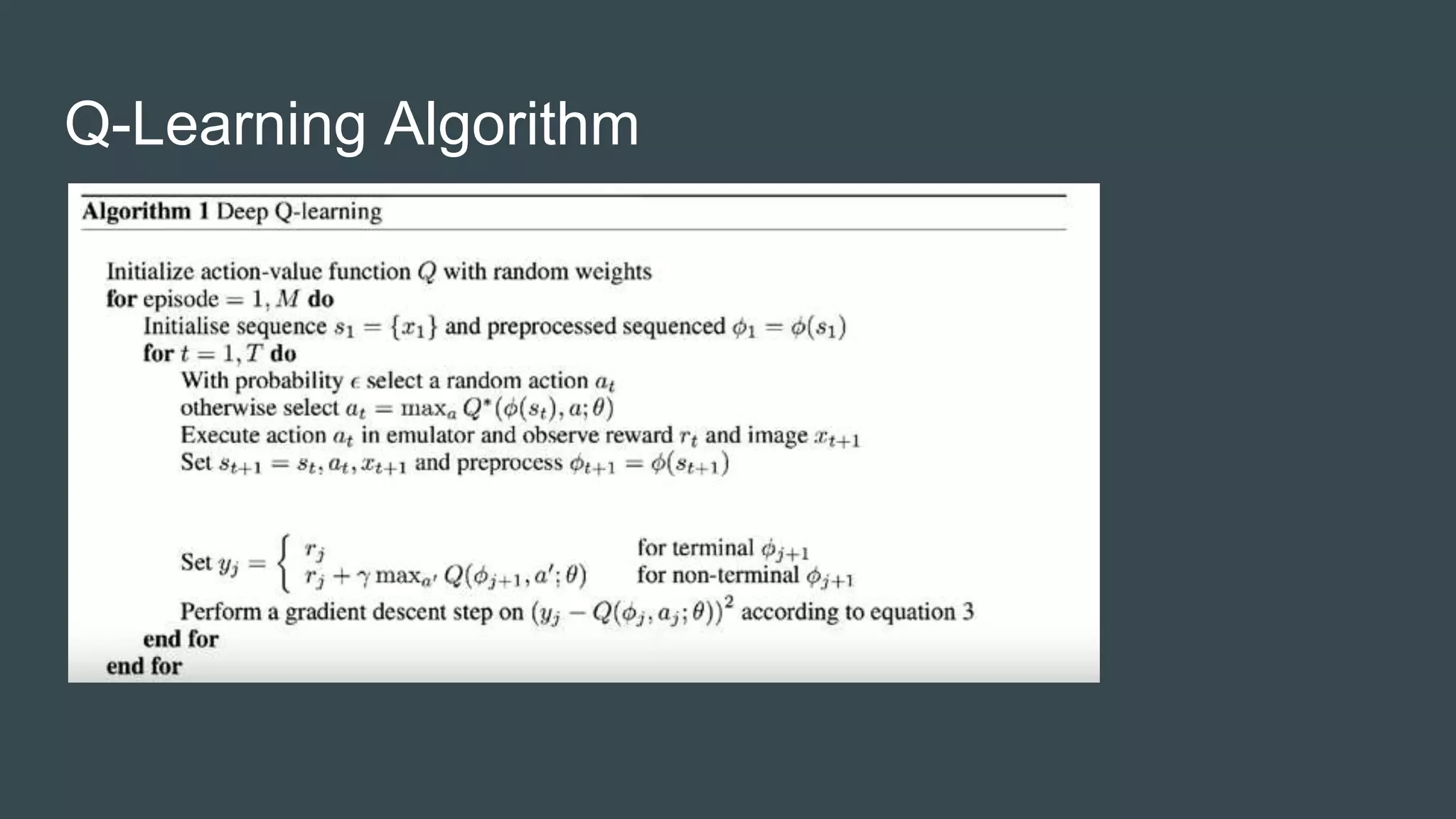 Q-Learning Algorithm
 