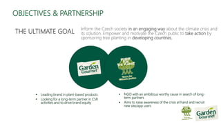 OBJECTIVES & PARTNERSHIP
 Leading brand in plant-based products
 Looking for a long-term partner in CSR
activities and t...