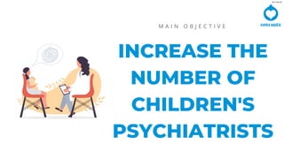 AEI: Internal
INCREASE THE
NUMBER OF
CHILDREN'S
PSYCHIATRISTS
M A I N O B J E C T I V E
 