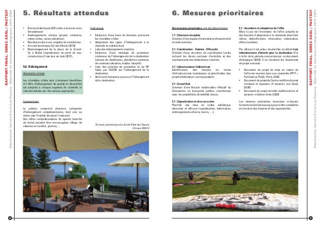 Destination Sainte Croix Les Rasses Objectifs Et Mesures Strategiq