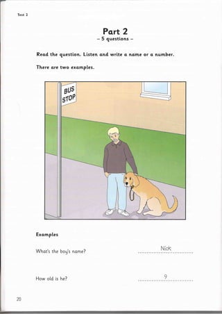 Yle Examination Introduction Yle starters1 tests | PDF