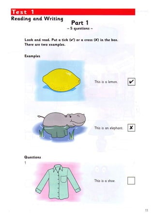 Yle Examination Introduction YLE Starters 4. Students book. Examination Papers [EnglishOnlineClub ...