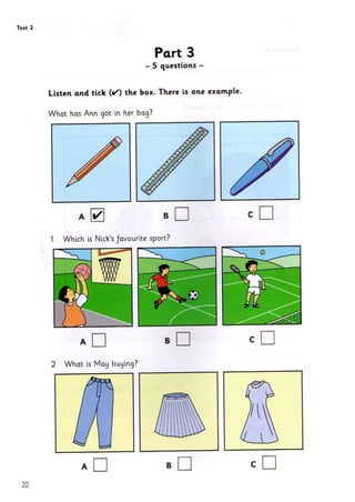 Yle Examination Introduction YLE Starters 4. Students book. Examination Papers [EnglishOnlineClub ...