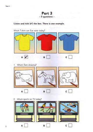 Yle Examination Introduction YLE Starters 4. Students book. Examination Papers [EnglishOnlineClub ...